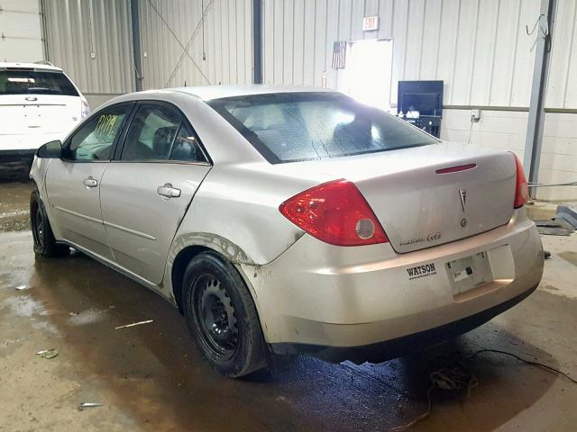 1G2ZF57B284263643 - 2008 PONTIAC G6 VALUE L SILVER photo 3