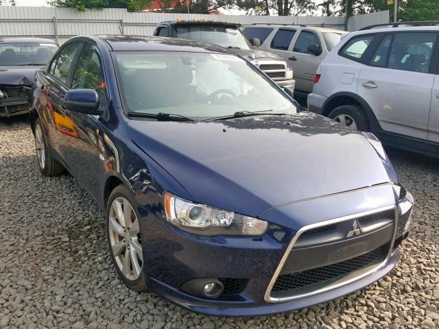 JA32U8FW0EU005561 - 2014 MITSUBISHI LANCER GT BLUE photo 1