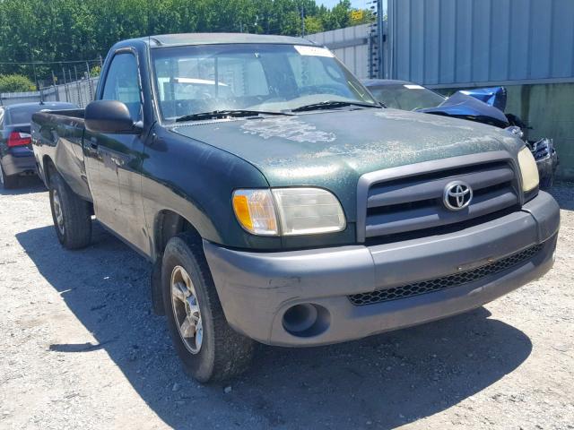 5TBJN321X3S333166 - 2003 TOYOTA TUNDRA GREEN photo 1