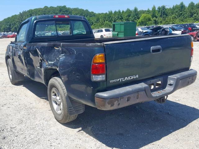 5TBJN321X3S333166 - 2003 TOYOTA TUNDRA GREEN photo 3