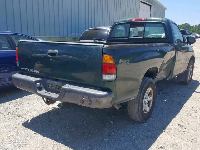 5TBJN321X3S333166 - 2003 TOYOTA TUNDRA GREEN photo 4