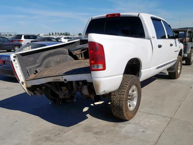 3D7KS29C06G130043 - 2006 DODGE RAM 2500 WHITE photo 4