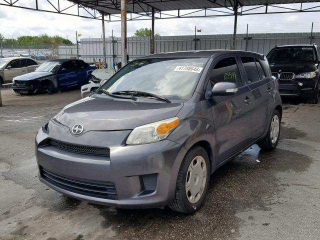 JTKKU4B46A1002036 - 2010 TOYOTA SCION XD GRAY photo 2