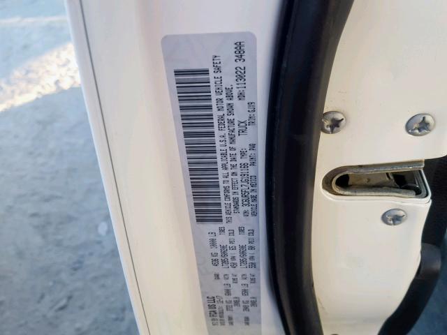 3C6UR5FL7JG191166 - 2018 RAM 2500 LARAM WHITE photo 10