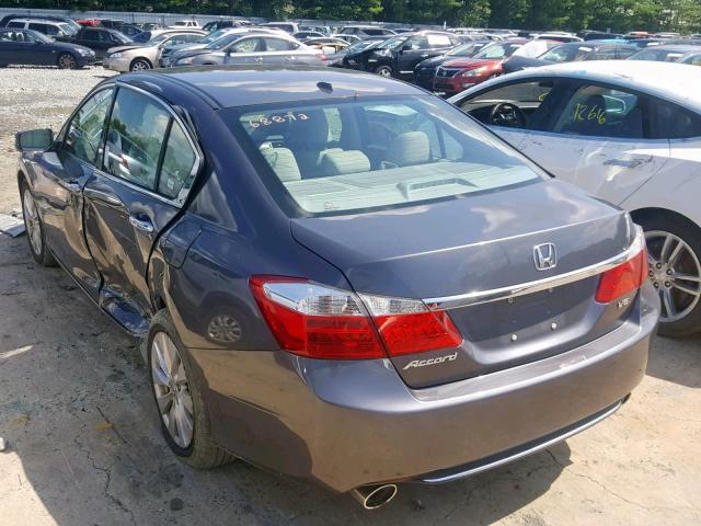 1HGCR3F80DA041957 - 2013 HONDA ACCORD EXL GRAY photo 3