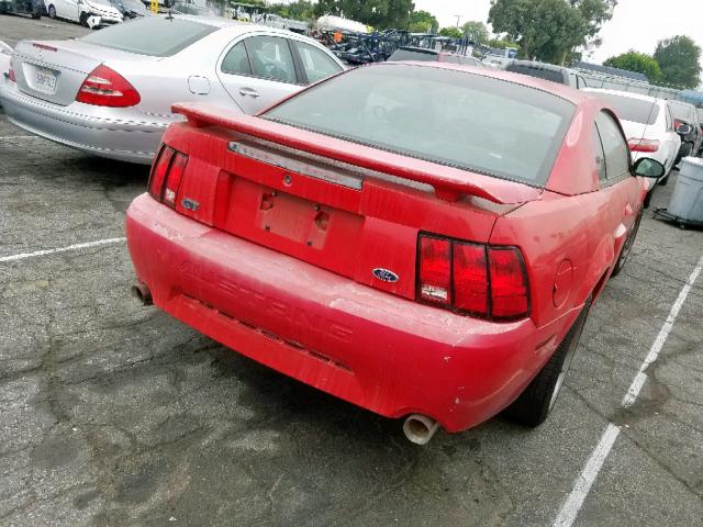1FAFP42XX2F219044 - 2002 FORD MUSTANG GT RED photo 4