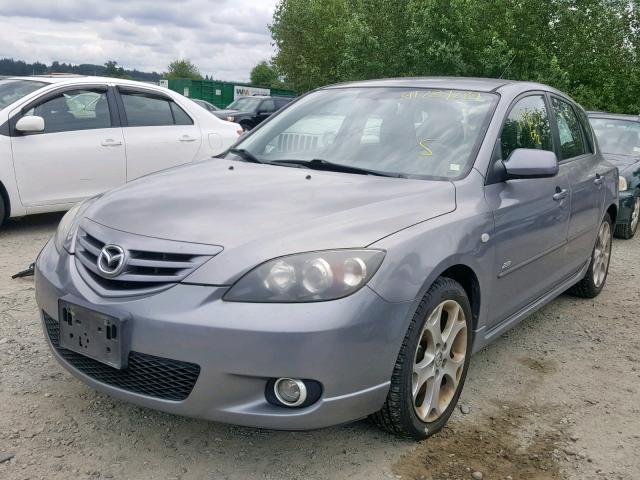 JM1BK144761423179 - 2006 MAZDA 3 HATCHBAC GRAY photo 2