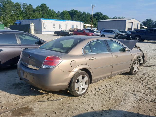 1G8ZS57BX8F249608 - 2008 SATURN AURA XE BROWN photo 4