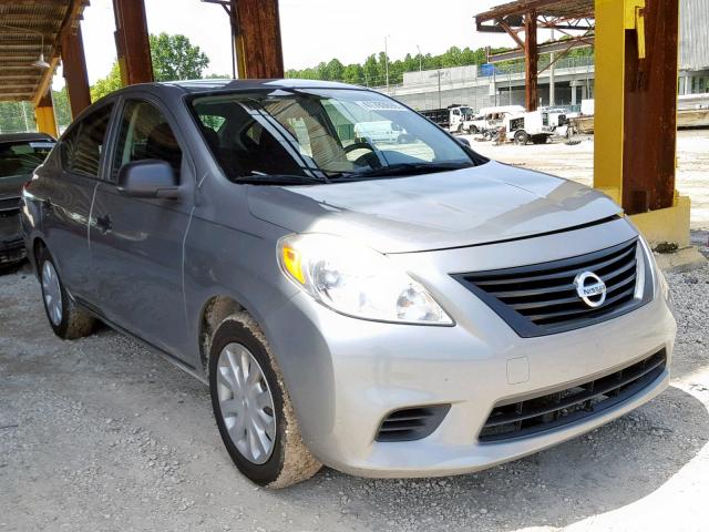 3N1CN7AP9CL821546 - 2012 NISSAN VERSA S GRAY photo 1