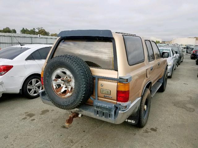 JT3VN39W6L0018673 - 1990 TOYOTA 4RUNNER VN GOLD photo 4