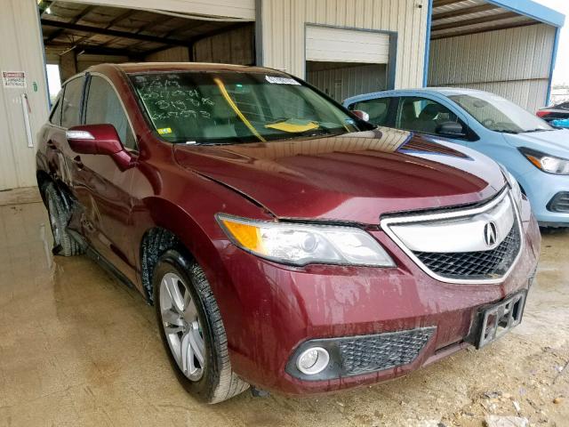 5J8TB3H57FL007593 - 2015 ACURA RDX TECHNO MAROON photo 1