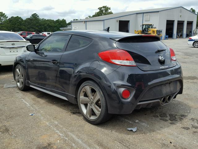 KMHTC6AE7FU216121 - 2015 HYUNDAI VELOSTER T BLACK photo 3