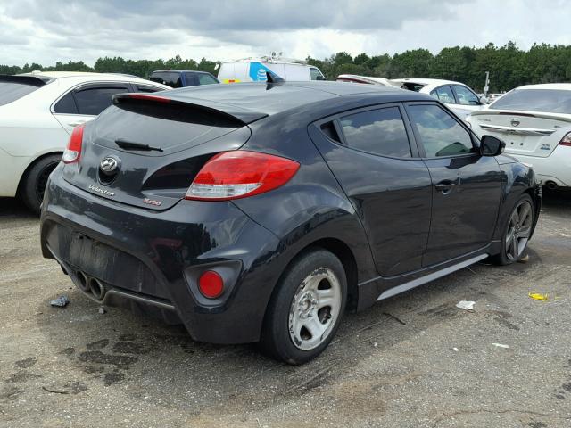 KMHTC6AE7FU216121 - 2015 HYUNDAI VELOSTER T BLACK photo 4