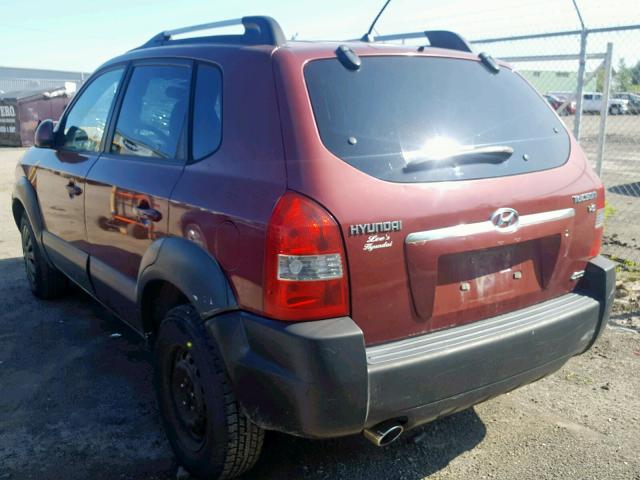 KM8JM72D66U252236 - 2006 HYUNDAI TUCSON GL RED photo 3