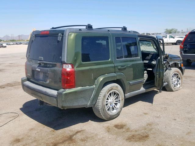 1J8HG48NX7C530094 - 2007 JEEP COMMANDER GREEN photo 4