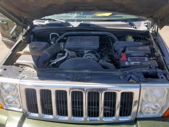 1J8HG48NX7C530094 - 2007 JEEP COMMANDER GREEN photo 7