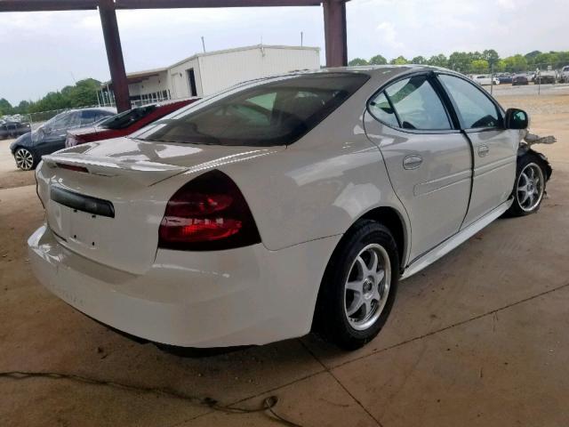 2G2WP552171182310 - 2007 PONTIAC GRAND PRIX WHITE photo 4