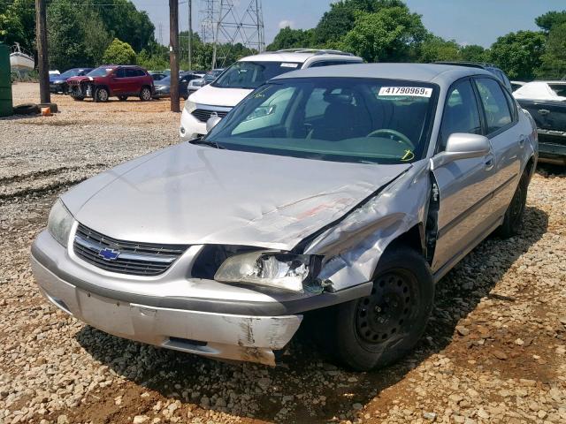 2G1WF52E649172102 - 2004 CHEVROLET IMPALA SILVER photo 2