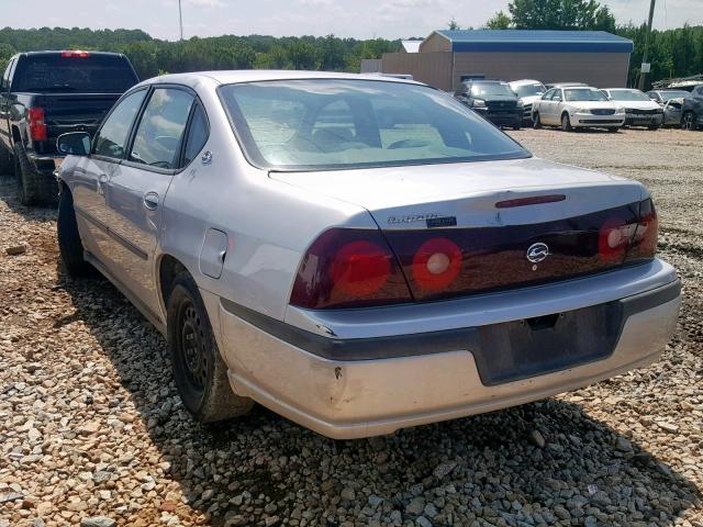 2G1WF52E649172102 - 2004 CHEVROLET IMPALA SILVER photo 3