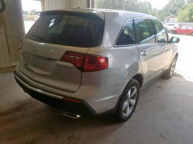 2HNYD2H25CH519046 - 2012 ACURA MDX GRAY photo 4