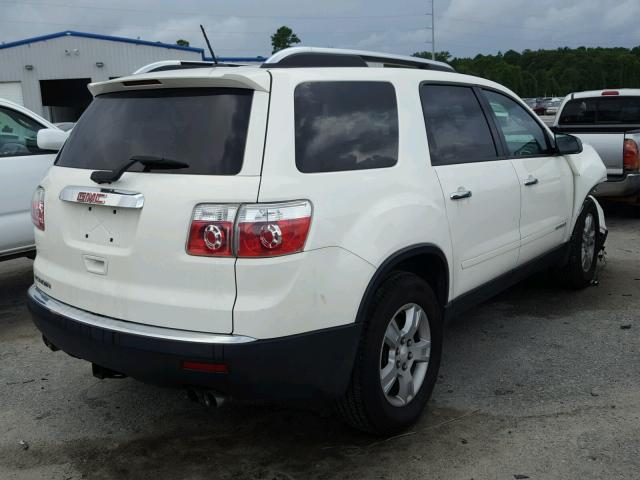 1GKER13737J143947 - 2007 GMC ACADIA SLE WHITE photo 4