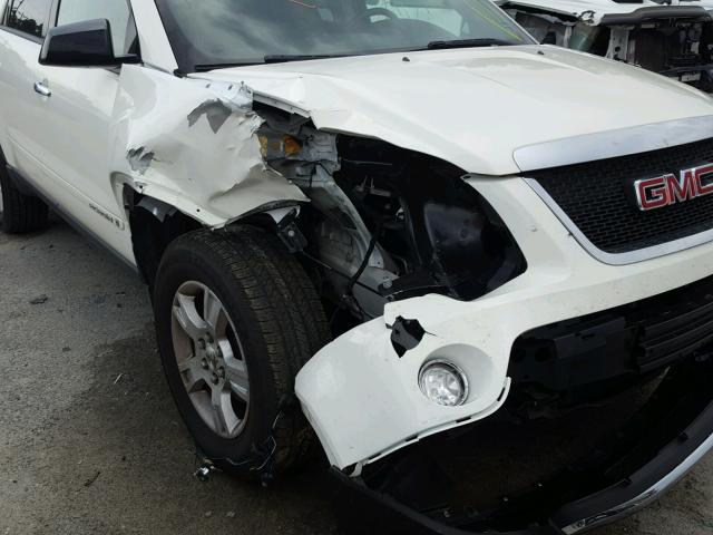 1GKER13737J143947 - 2007 GMC ACADIA SLE WHITE photo 9