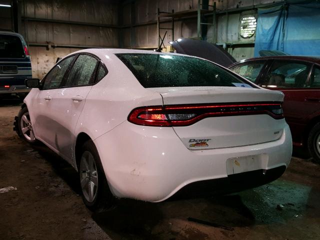 1C3CDFBB8FD275317 - 2015 DODGE DART SXT WHITE photo 3