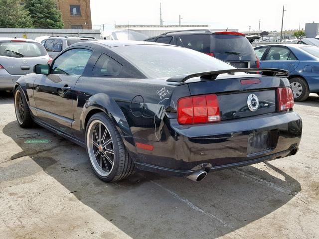 1ZVHT82H675288693 - 2007 FORD MUSTANG GT BLACK photo 3