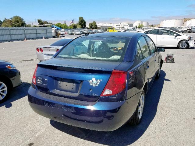 1G8AJ58FX7Z199405 - 2007 SATURN ION LEVEL BLUE photo 4
