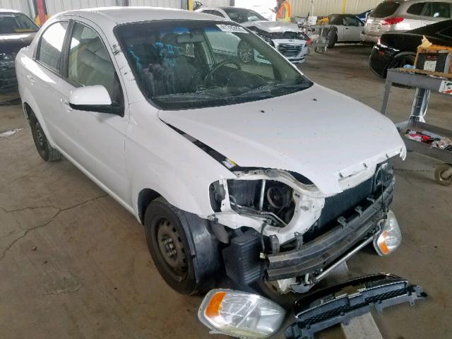 KL1TD5DE6BB147085 - 2011 CHEVROLET AVEO LS WHITE photo 1