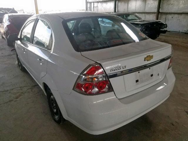 KL1TD5DE6BB147085 - 2011 CHEVROLET AVEO LS WHITE photo 3