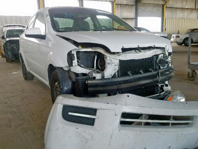 KL1TD5DE6BB147085 - 2011 CHEVROLET AVEO LS WHITE photo 9