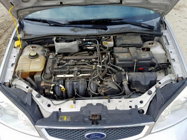 1FAFP34N57W309456 - 2007 FORD FOCUS ZX4 SILVER photo 7