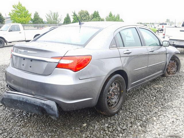 1C3CCBAB7CN212700 - 2012 CHRYSLER 200 LX GRAY photo 4