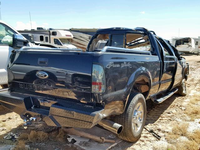 1FTWW31R58EB23086 - 2008 FORD F350 SRW S BLACK photo 4