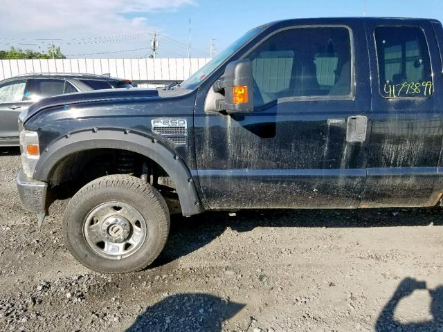 1FTSX21548EC19438 - 2008 FORD F250 SUPER BLACK photo 9