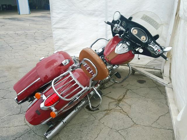 56KTCAAA2E3317263 - 2014 INDIAN MOTORCYCLE CO. CHIEFTAIN RED photo 4