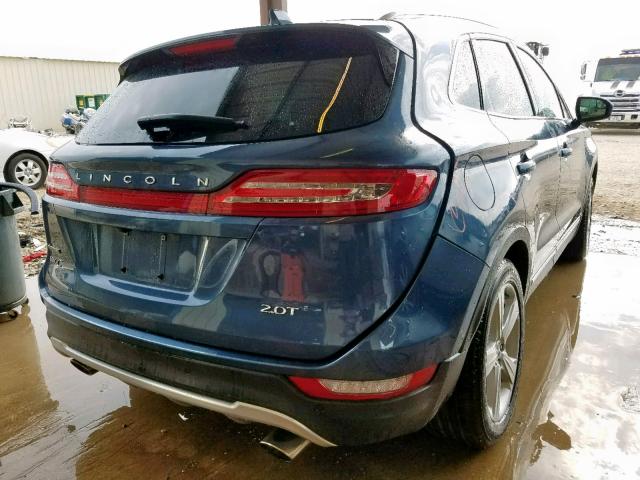 5LMCJ1C99JUL33259 - 2018 LINCOLN MKC PREMIE BLUE photo 4