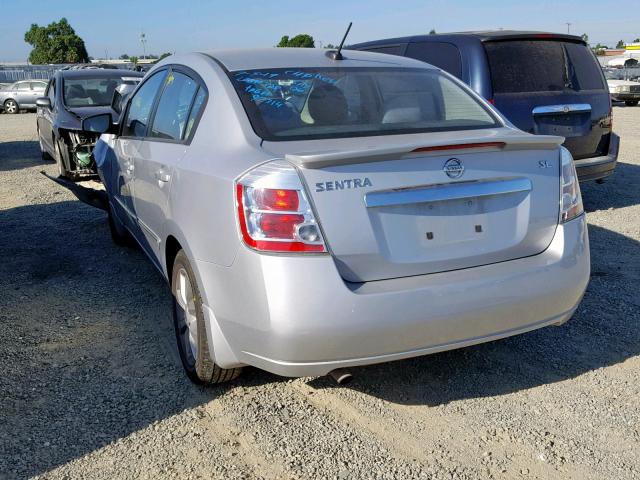 3N1AB6AP1BL681839 - 2011 NISSAN SENTRA 2.0 SILVER photo 3