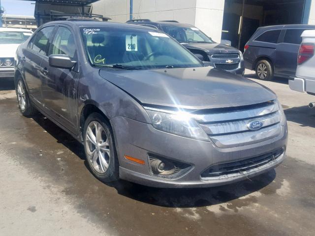 3FAHP0HA4CR177916 - 2012 FORD FUSION SE GRAY photo 1