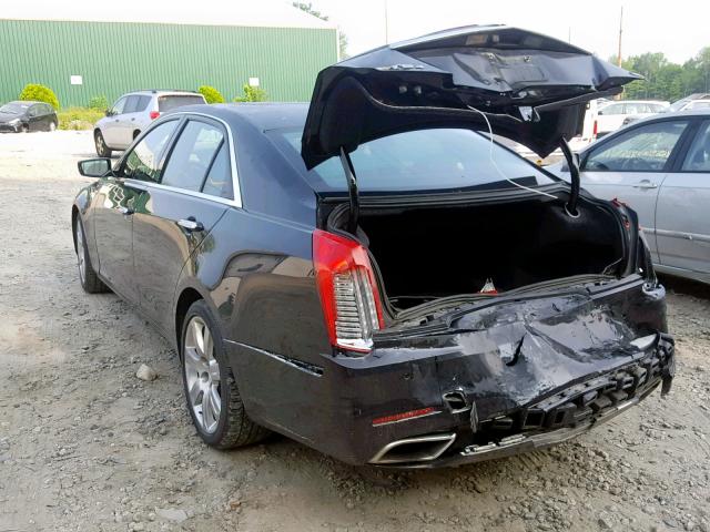 1G6AZ5S32E0131438 - 2014 CADILLAC CTS PREMIU BLACK photo 3