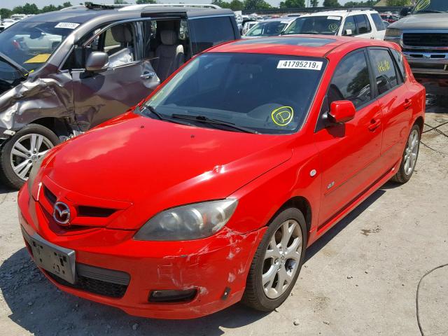 JM1BK143971702013 - 2007 MAZDA MAZDA3 RED photo 2