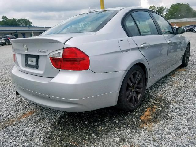 WBAVB135X6KR56464 - 2006 BMW 325 I SILVER photo 4