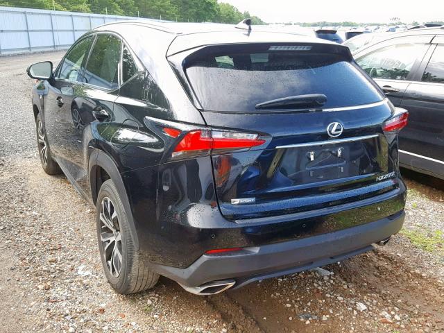 JTJBARBZ8F2017127 - 2015 LEXUS NX 200T BLACK photo 3