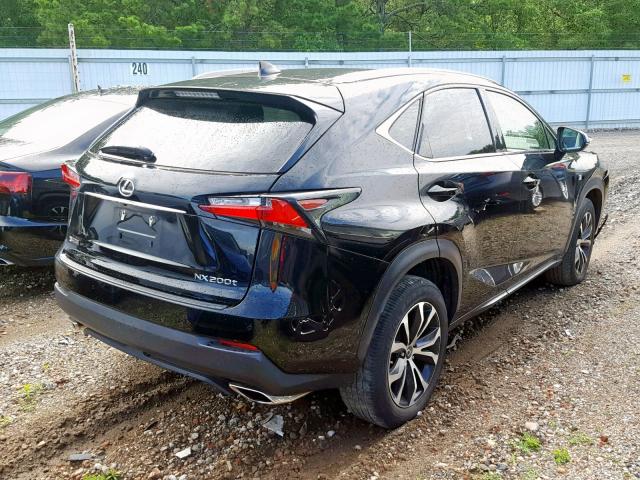 JTJBARBZ8F2017127 - 2015 LEXUS NX 200T BLACK photo 4