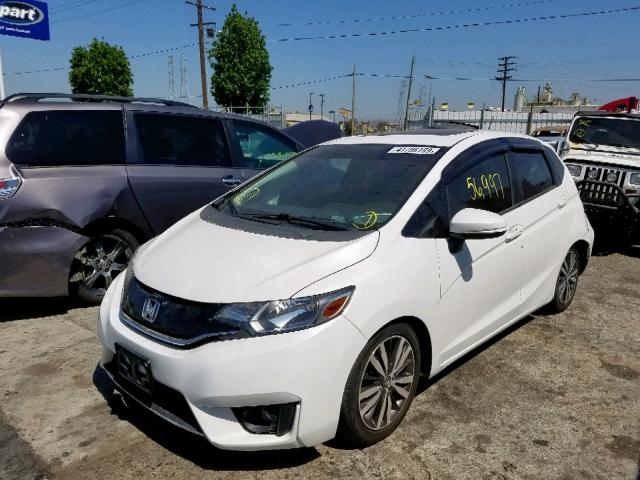 3HGGK5G81FM717077 - 2015 HONDA FIT EX WHITE photo 2