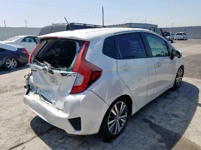 3HGGK5G81FM717077 - 2015 HONDA FIT EX WHITE photo 4