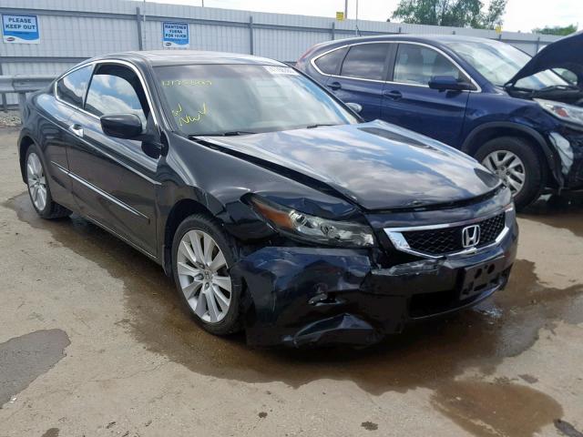 1HGCS22818A005415 - 2008 HONDA ACCORD EXL BLACK photo 1