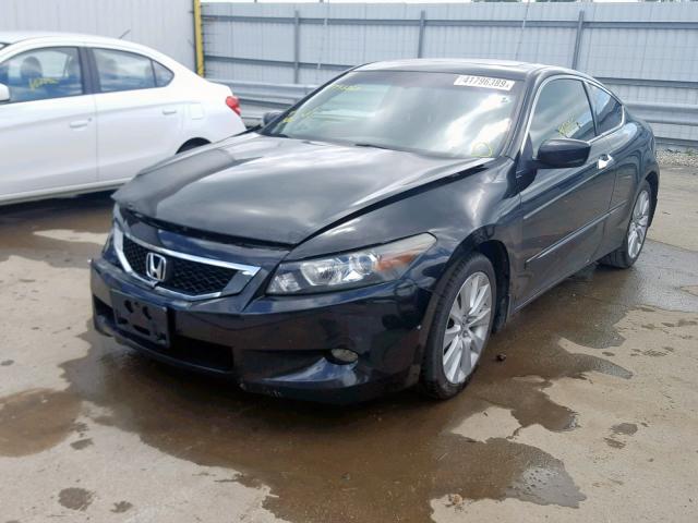 1HGCS22818A005415 - 2008 HONDA ACCORD EXL BLACK photo 2