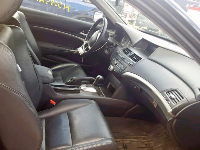 1HGCS22818A005415 - 2008 HONDA ACCORD EXL BLACK photo 5